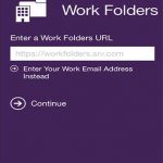 دسترسی به فایل های محل کار با Work Folders