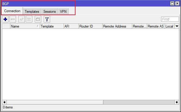 BGP Tabs در Routing میکروتیک