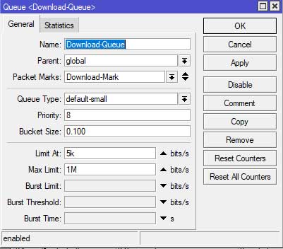 Queue Management در میکروتیک