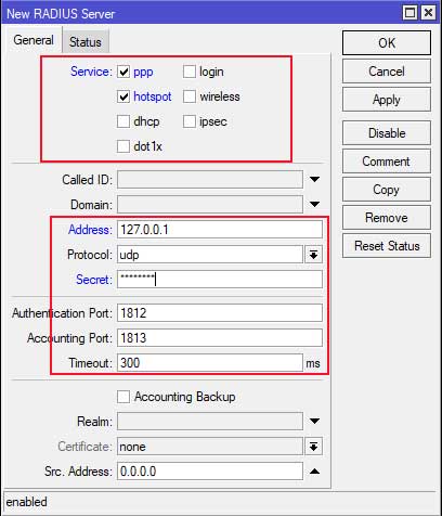 User Manager در میکروتیک به عنوان radius سرور